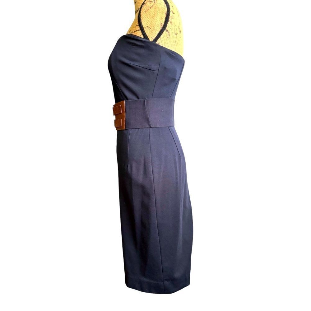 MICHAEL Michael Kors Navy Strapless Dress Size O NWT  4 0436 - Picture 4 of 13